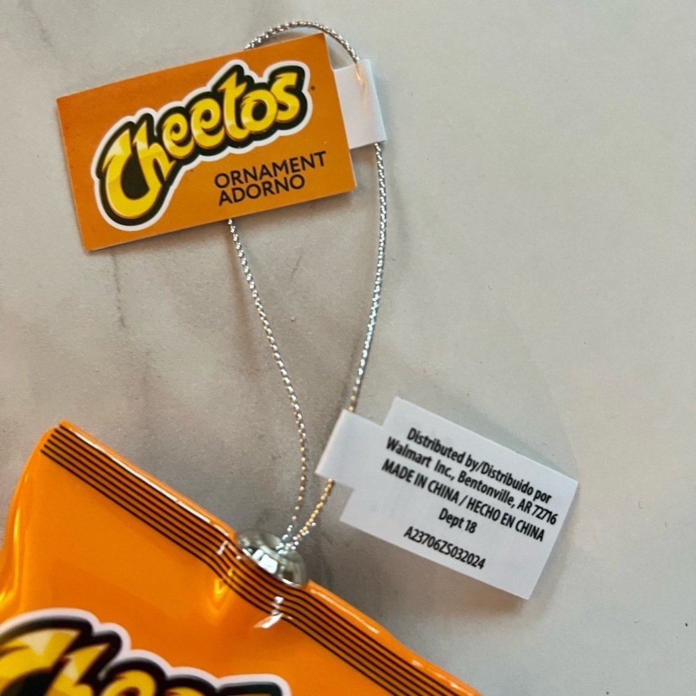 Old World Christmas Flamin’ Hot Cheetos NWT OWC Glass Ornament​​ - Picture 3 of 3